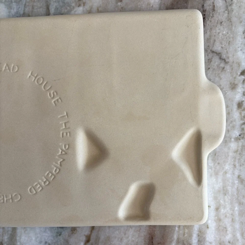 Vintage 1992 Stoneware Pampered Chef Gingerbread House baking pan mold kit new